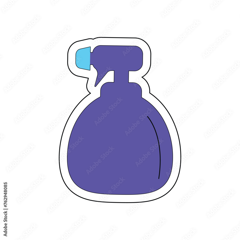 Vector a spray bottle sticker on a white background. Vector a spray bottle sticker on a white background.