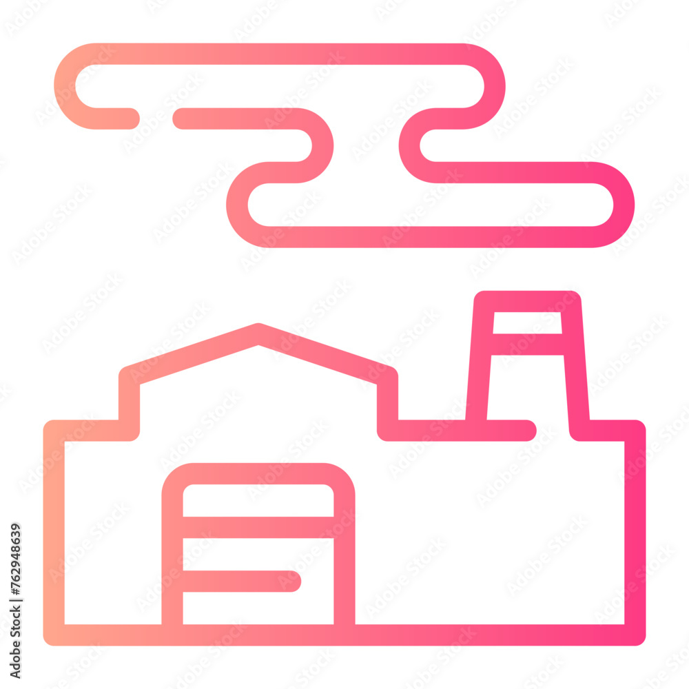 factory gradient icon factory gradient icon