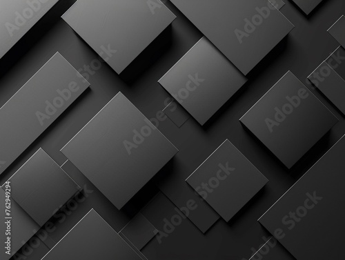 Abstract black background, black futuristic, minimalist, gradient on a black background Beautiful, elegant and square.