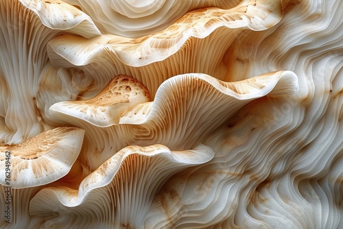 Waving mushroom texture background.