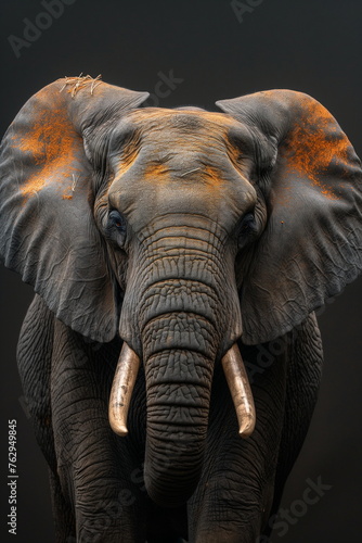 Wisdom of the Savanna: A Hyper-Detailed African Elephant Portrait generative AI 