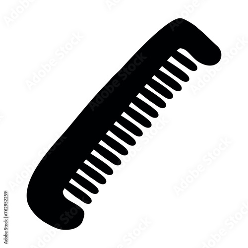 hair comb, simple vector hand draw sketch doodle
