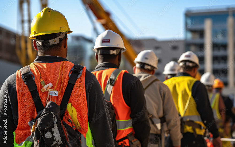Workers or labors team at construction site Workers or labors team at construction site