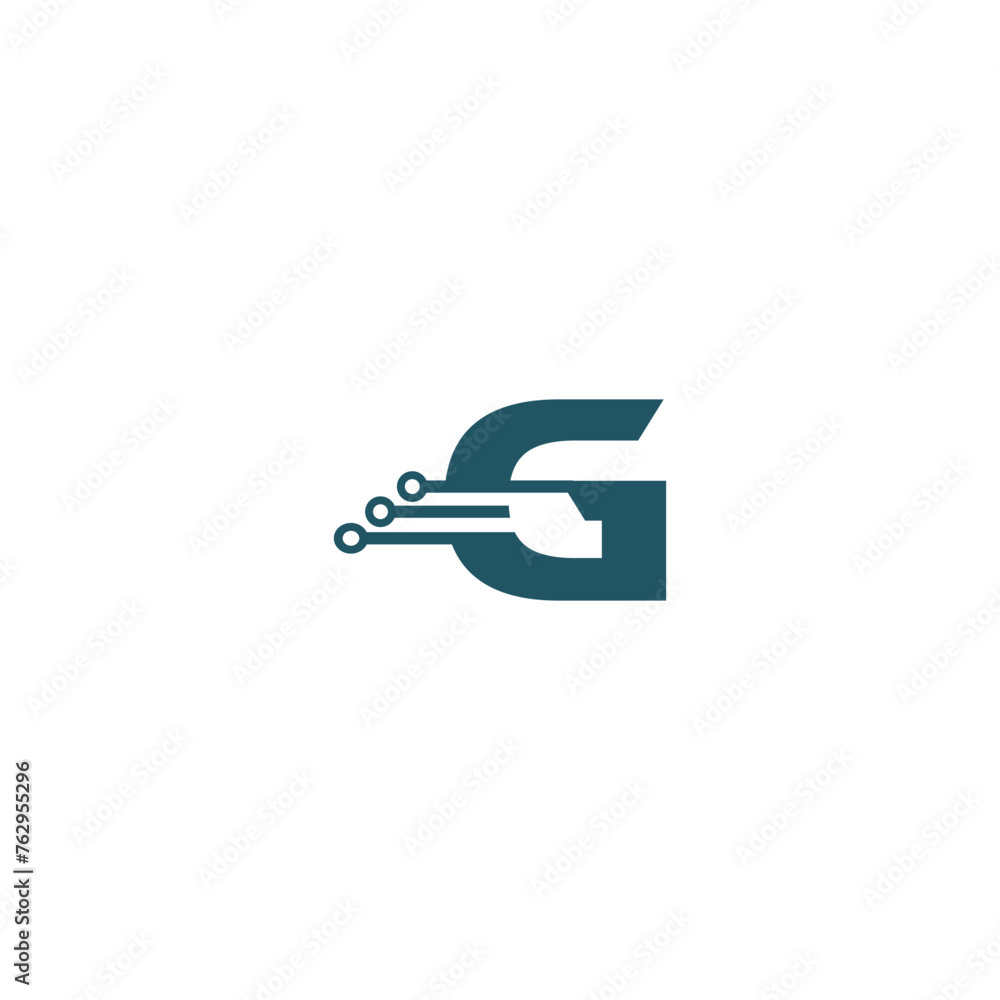 Letter G Technology Logo Letter G Technology Logo