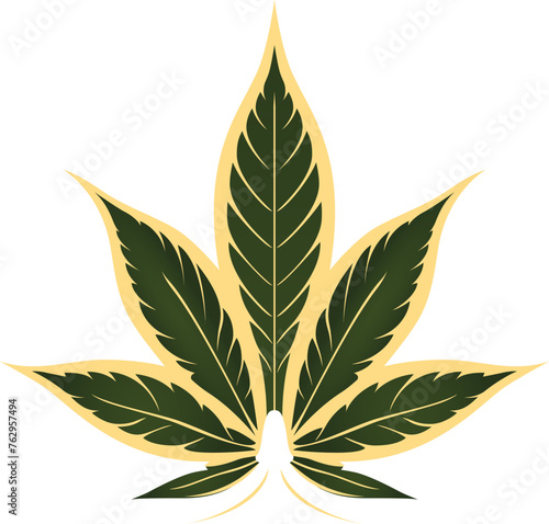 Tapety artystyczne Cannabis Leaf 1.eps
