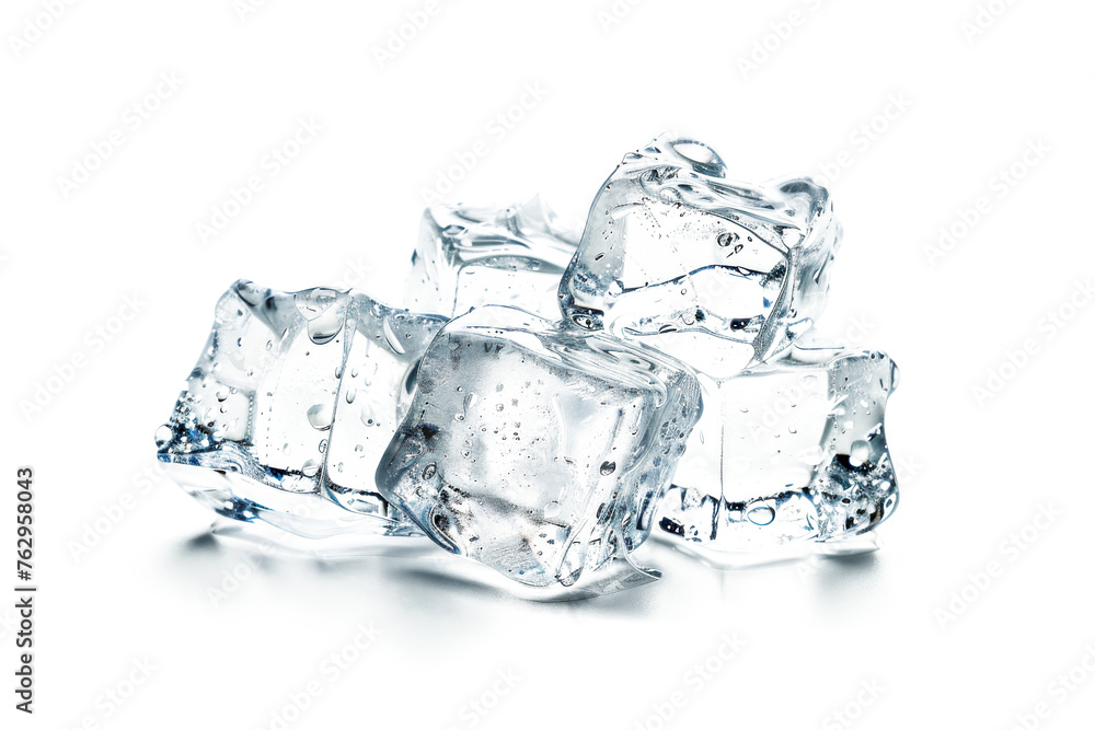 Ice cubes from pure water isolated on background, Group of frozen ice place on floor, water solid forming. Ice cubes from pure water isolated on background, Group of frozen ice place on floor, water solid forming.