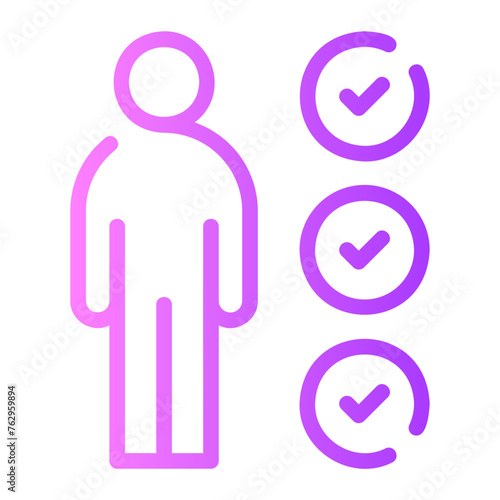 qualified gradient icon