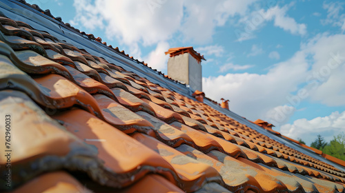 The roof is made of new ceramic tiles. 