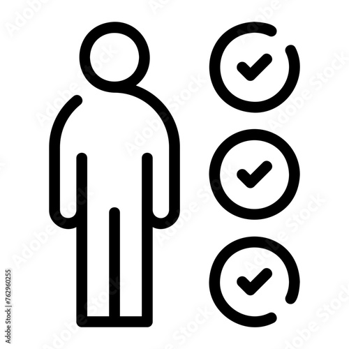 qualified line icon