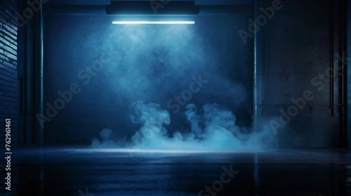 blue background with smoke 