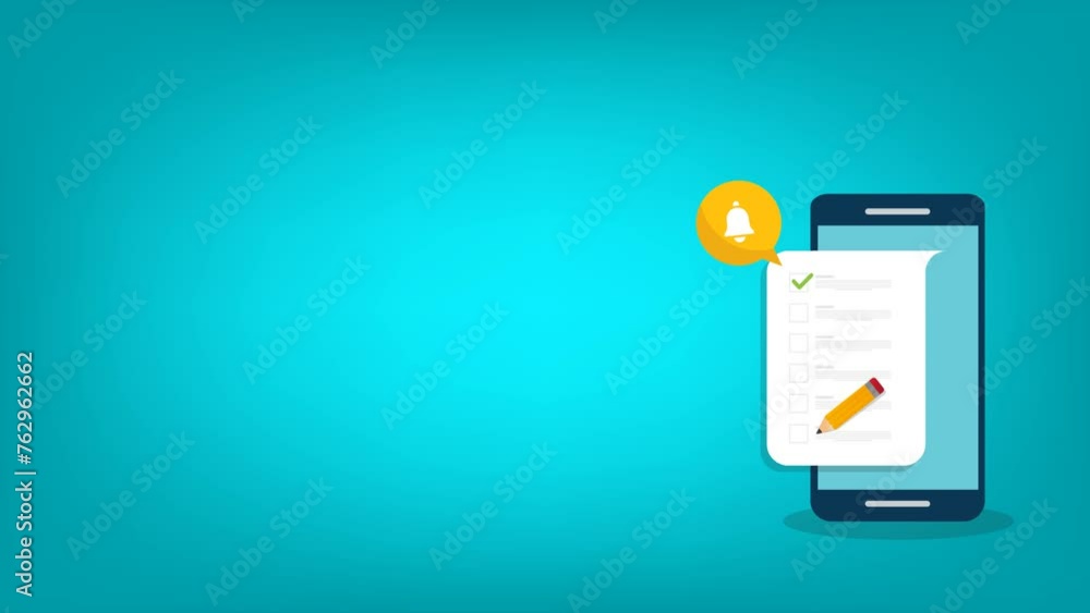 Check list document on smartphone, smartphone with paper check list and to do list with checkboxes, concept of survey, online quiz, completed things or done test, feedback.
Check list document on smartphone, smartphone with paper check list and to do list with checkboxes, concept of survey, online quiz, completed things or done test, feedback.