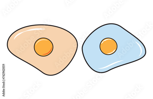 fried egg vector Line Icon. Simple Creative vector Line Icon. Vector illustration. EPS 10