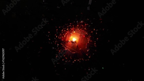 Maslenitsa - Burning an effigy - Crowd of people - Holiday