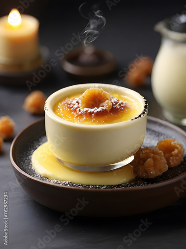 The Beautiful Charm of Crème Brûlée. Generative AI
