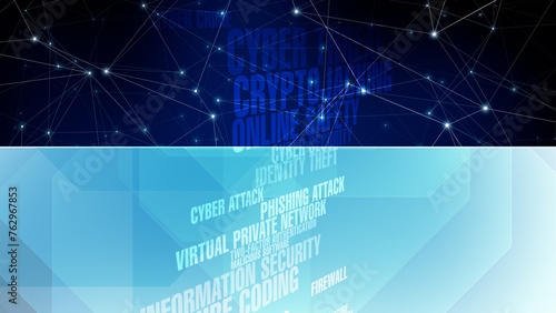 Cybersecurity safeguarding data and preventing cyber attacks in digital cyberspace background