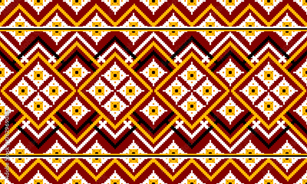 Oriental ethnic pattern.Design for background,carpet,wallpaper,clothing,wrapping,fabric,Vector illustration.