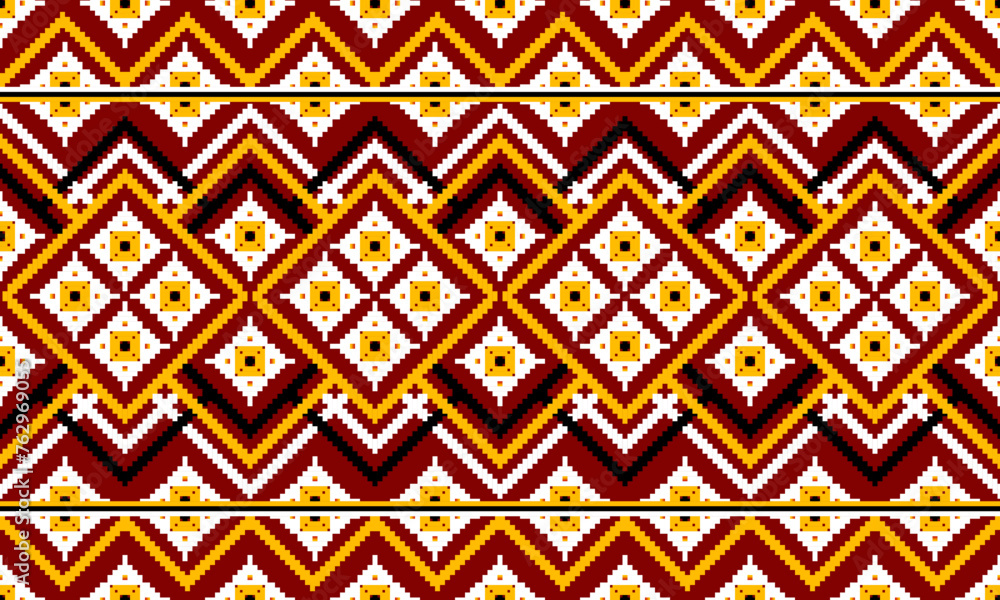 Oriental ethnic pattern.Design for background,carpet,wallpaper,clothing,wrapping,fabric,Vector illustration.