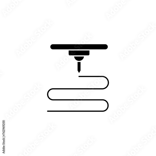 additive manufacturing concept line icon. Simple element illustration.additive manufacturing concept outline symbol design.