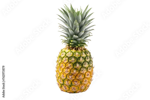 A Pineapple on a White Background. On a White or Clear Surface PNG Transparent Background..