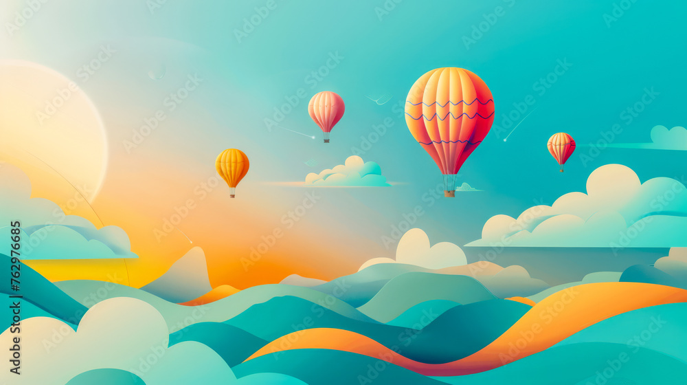 Minimalist abstract illustration inspired in contemporary advertising campaigns Minimalist abstract illustration inspired in contemporary advertising campaigns