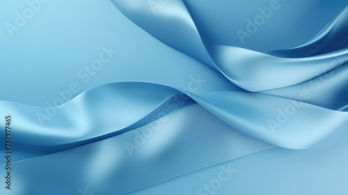 Abstract blue ribbon on a blue background. Texture. A place for the text.