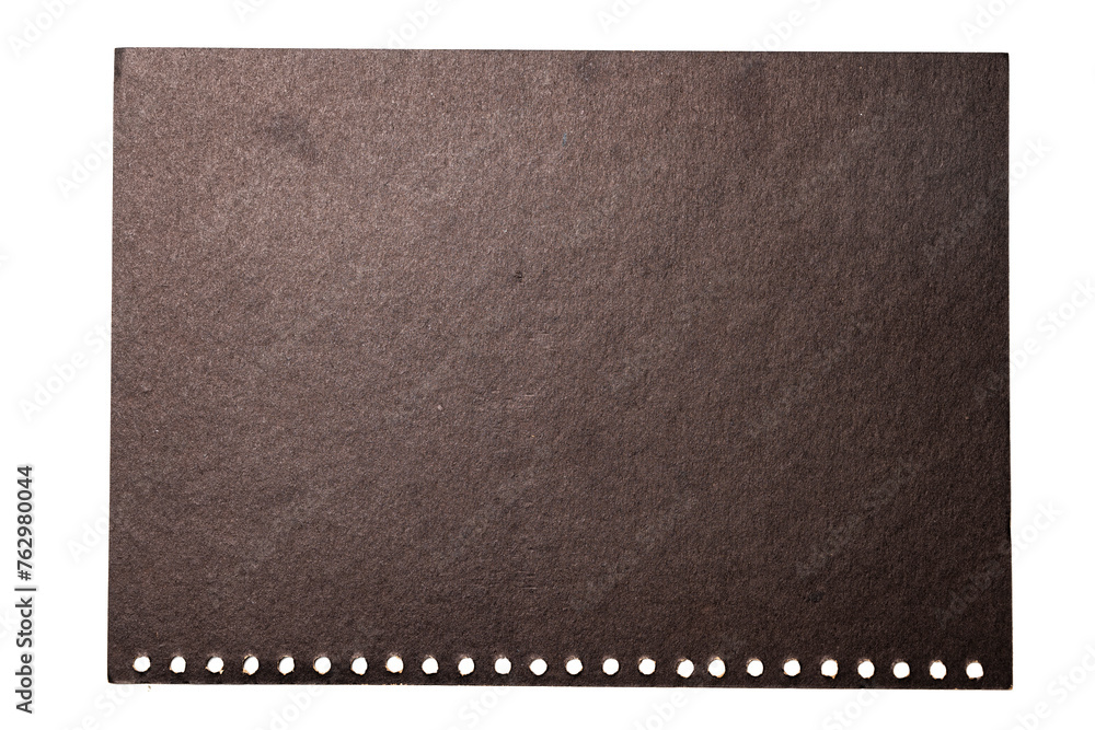 Fototapeta premium Closeup view of brown spiral notebook cover