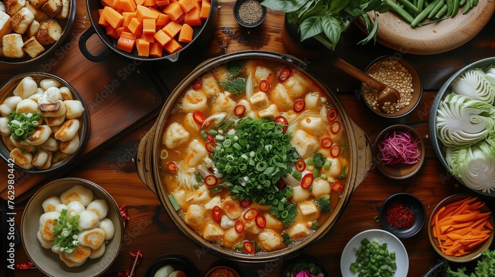 variety of dishes on the table asian cuisine variety of dishes on the table asian cuisine