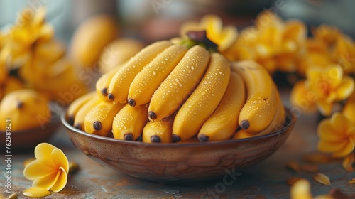 bunch of ripe bananas photo