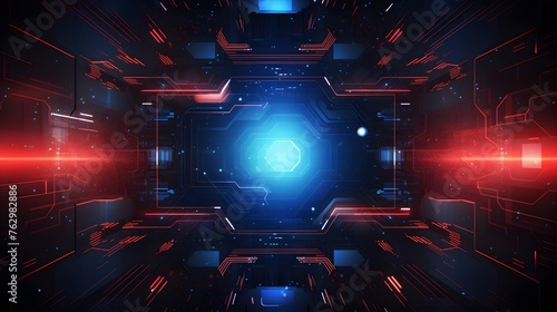
Vector Abstract futuristic technology background concept, Illustration high digital
