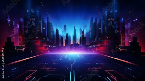  Vector Abstract futuristic technology background concept  Illustration high digital