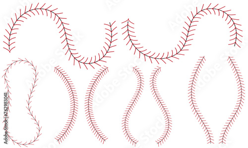 baseball stitch.  vector illustration .EPS 10