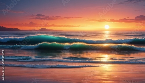 Horizon over the Water: Coastal Paradise, Ocean Serenity - Abstract