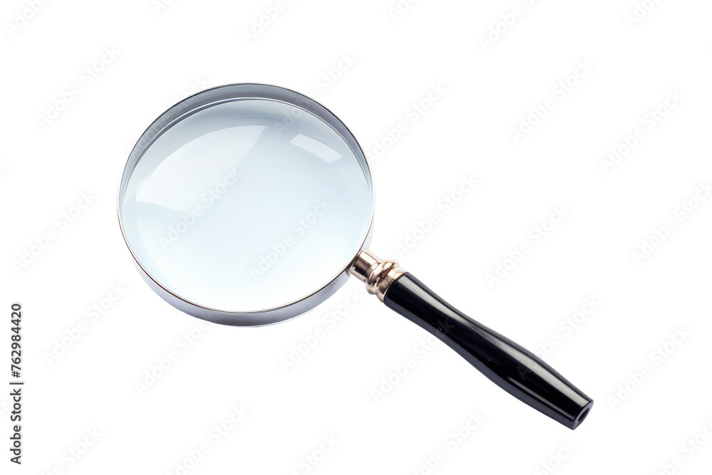 Magnifying Glass on White Background. On a White or Clear Surface PNG Transparent Background.. Magnifying Glass on White Background. On a White or Clear Surface PNG Transparent Background..