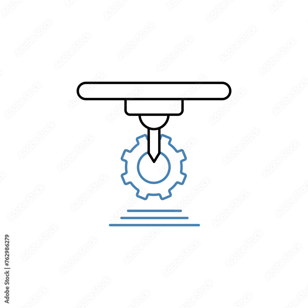 3d settings concept line icon. Simple element illustration.3d settings concept outline symbol design. 3d settings concept line icon. Simple element illustration.3d settings concept outline symbol design.