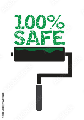100 percent safe paint or construction substances like glue, thinner or varnish. Editable Clip Art.
