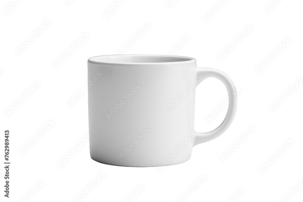 White Coffee Mug on White Background. On a White or Clear Surface PNG Transparent Background.. White Coffee Mug on White Background. On a White or Clear Surface PNG Transparent Background..