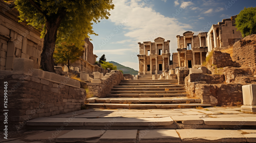 A Journey to Ephesus: Library's Knowledge, Theater's Spectacle & Roman Echoes