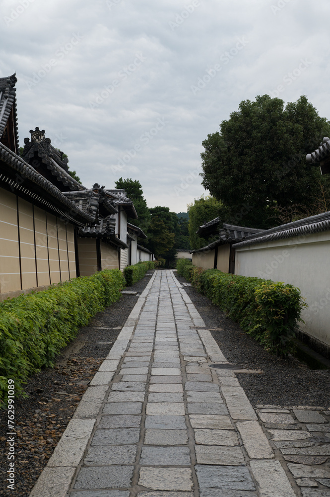 Traditional Japanese temple paths