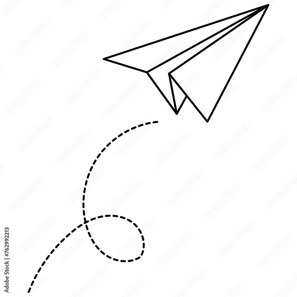 Doodle Paper Airplane Doodle Paper Airplane