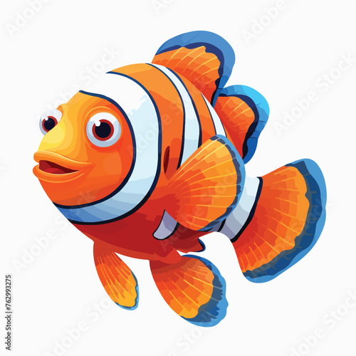 Clownfish Clipart clipart isolated on white background