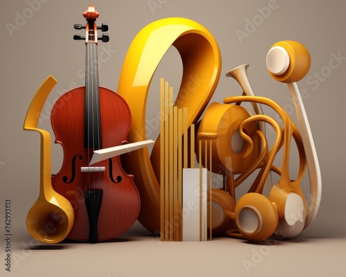 Interplay of instruments blending together in harmony