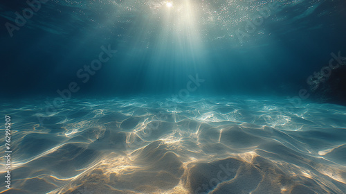海底に波の光