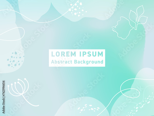 フリーグラデーションと流体シェイプの抽象的なバックグラウンドデザイン