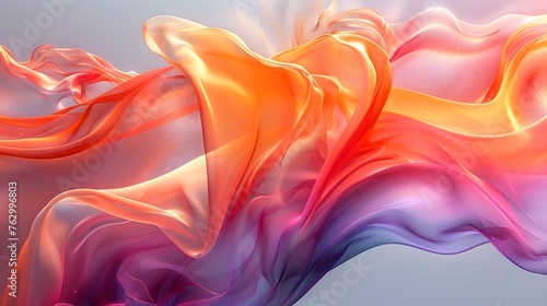 Swirling colors interact in a fluid dance  showcasing vibrant hues and dynamic patterns that capture the chaos and beauty of abstract art  illustration from Generative AI