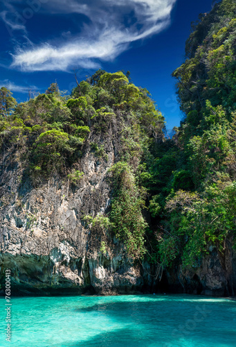 Beautiful nature on Phi Phi island in Thailand.