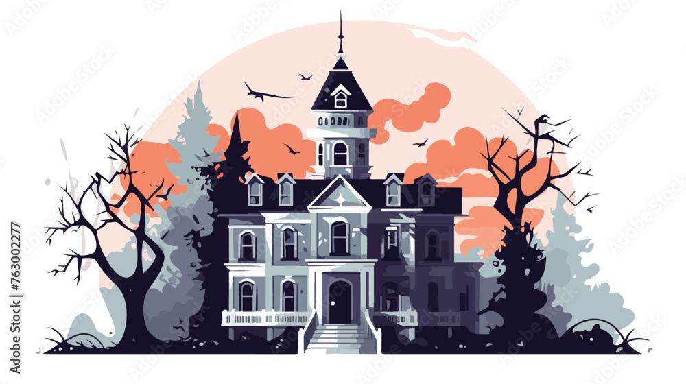 A haunted mansion haunted by the ghosts of its forme