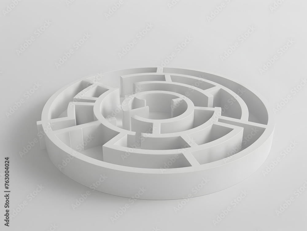 Intricate Architectural Abstraction: A Mesmerizing Maze of Geometric Structures Intricate Architectural Abstraction: A Mesmerizing Maze of Geometric Structures