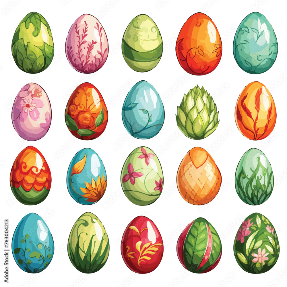 Easter eggs clipart clipart isolated on white background
