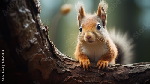 squirrel on a tree © Wallpaper