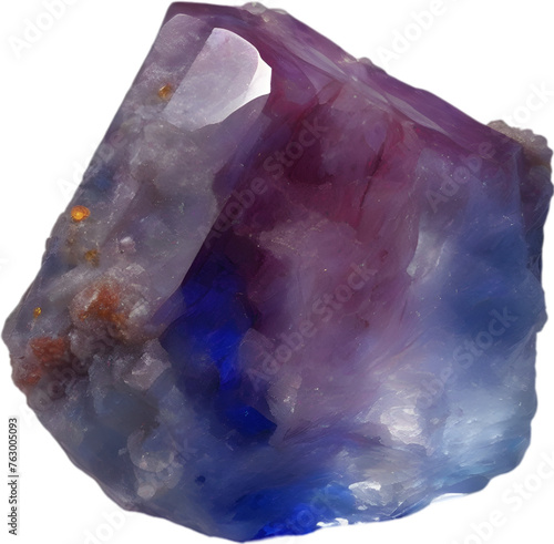 Sapphire stone, colorful gemstone clipart. photo